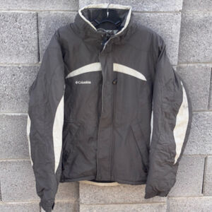 Columbia Ski & Snowboard Jacket Men's M Gray Beige